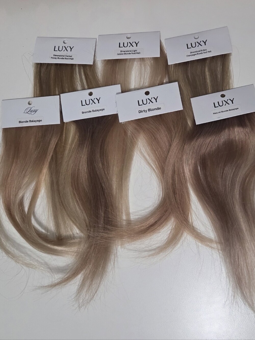 Luxy Blonde Hair Color Swatches